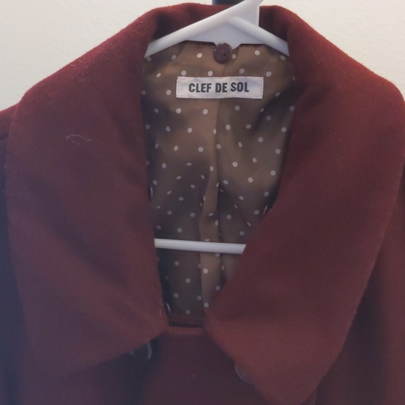 NWOT Faux-Fur Collar Coat - Picture 4 of 7